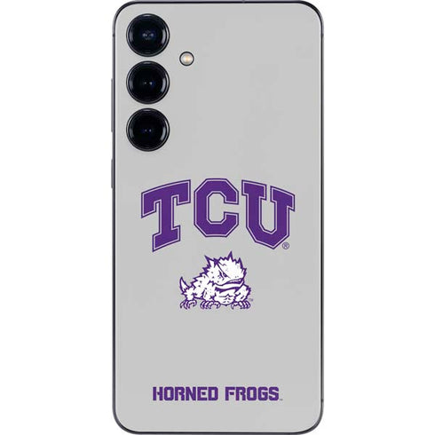 Texas Christian University Horned Frogs Logo Print Galaxy S25 Skin